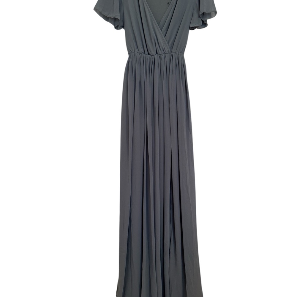 Elegant Gray Maxi Dress